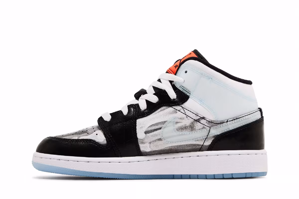 Air Jordan 1 Mid SS GS X-Ray, view 4