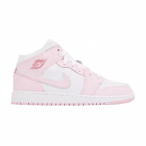 Air Jordan 1 Mid GS 'Pink Foam Fire Red'