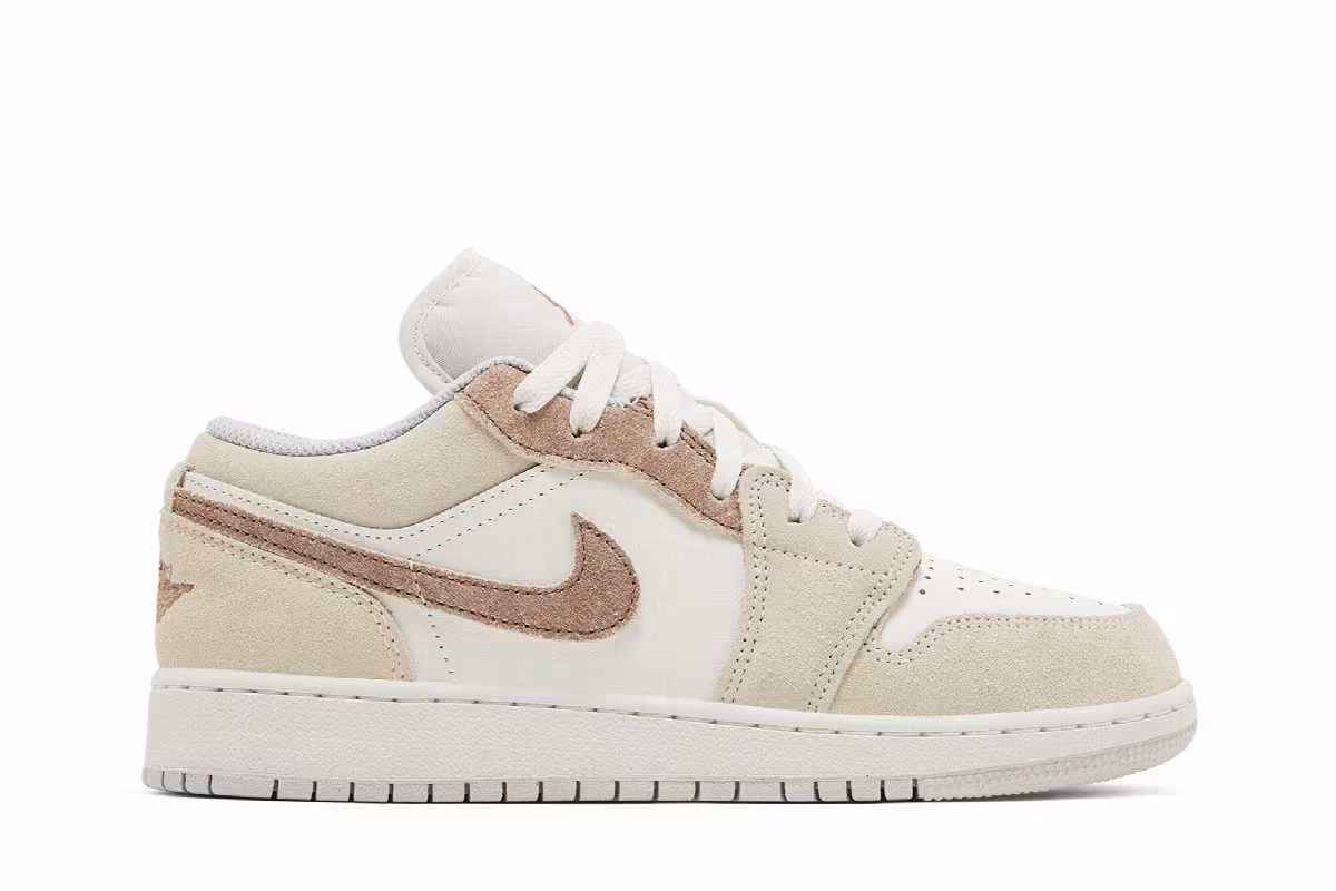 Air Jordan 1 Low SE GS Sail Archaeo Brown, view 2
