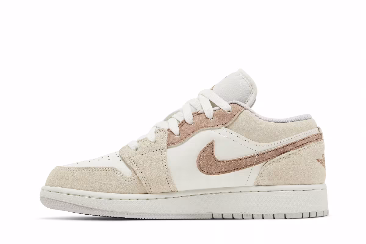 Air Jordan 1 Low SE GS Sail Archaeo Brown, view 4