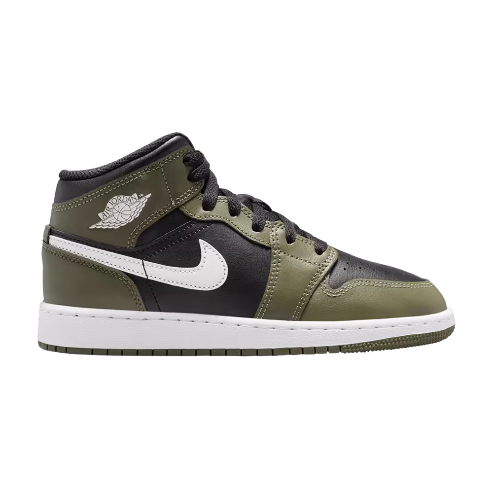 Air Jordan 1 Mid GS Medium Olive