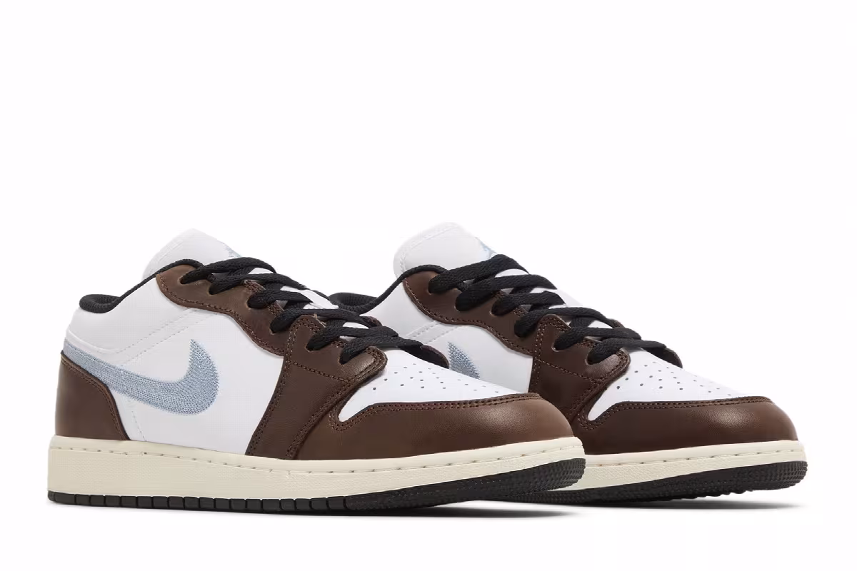 Air Jordan 1 Low SE GS Mocha Blue Grey, view 9