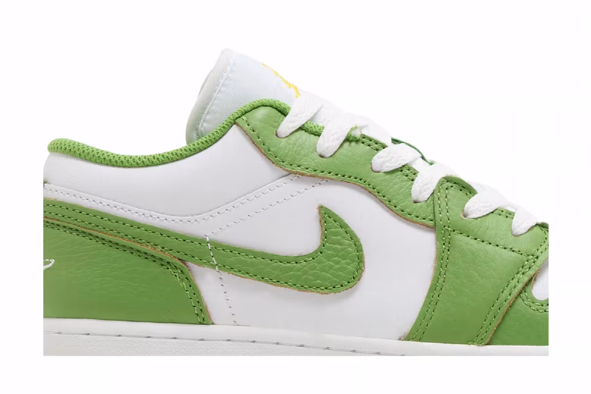 Air Jordan 1 Low GS Chlorophyll, view 3