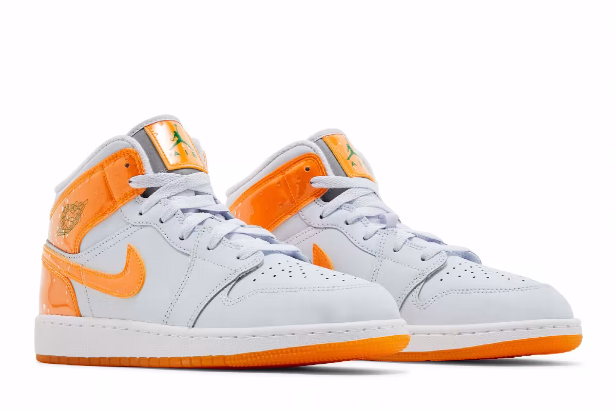 Air Jordan 1 Mid SE GS Gatorade Pack - Orange, view 9