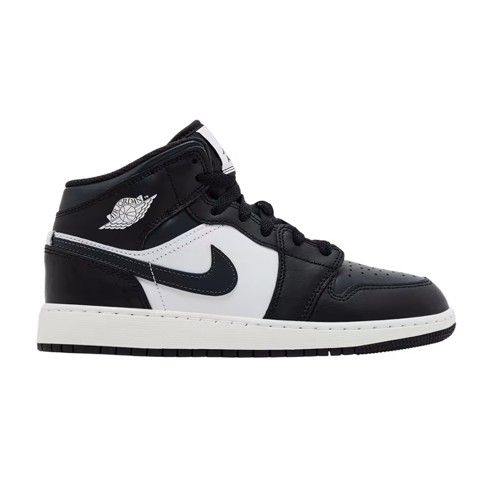 Air Jordan 1 Mid GS Black Off Noir