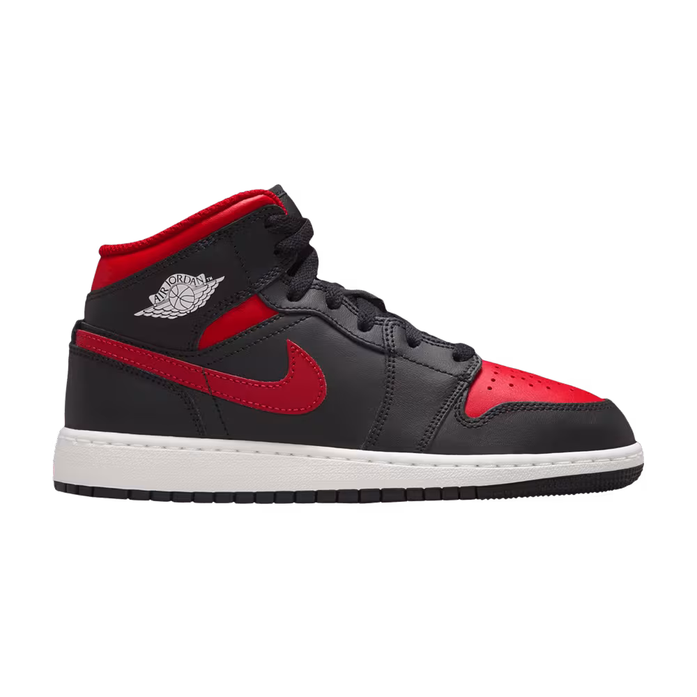 Air Jordan 1 Mid GS Bred Twist