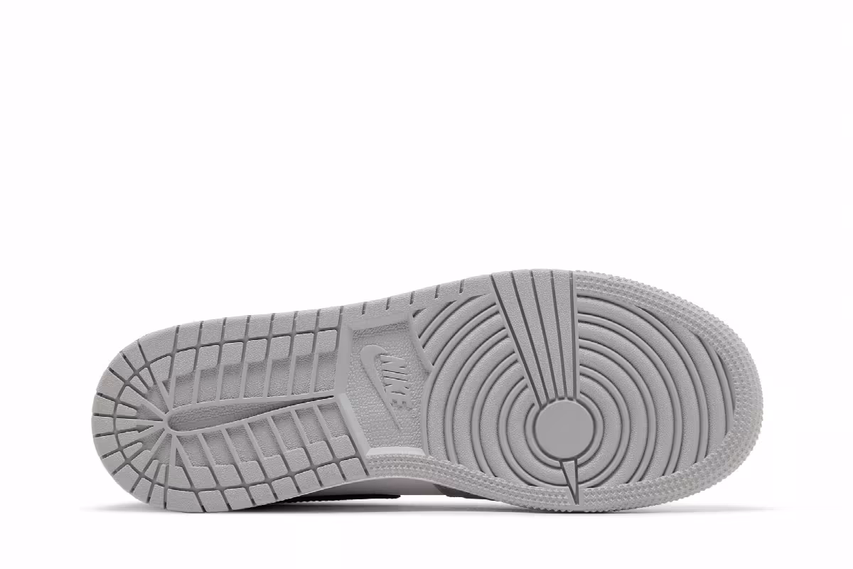 Air Jordan 1 Mid GS Wolf Grey Midnight Navy, view 5