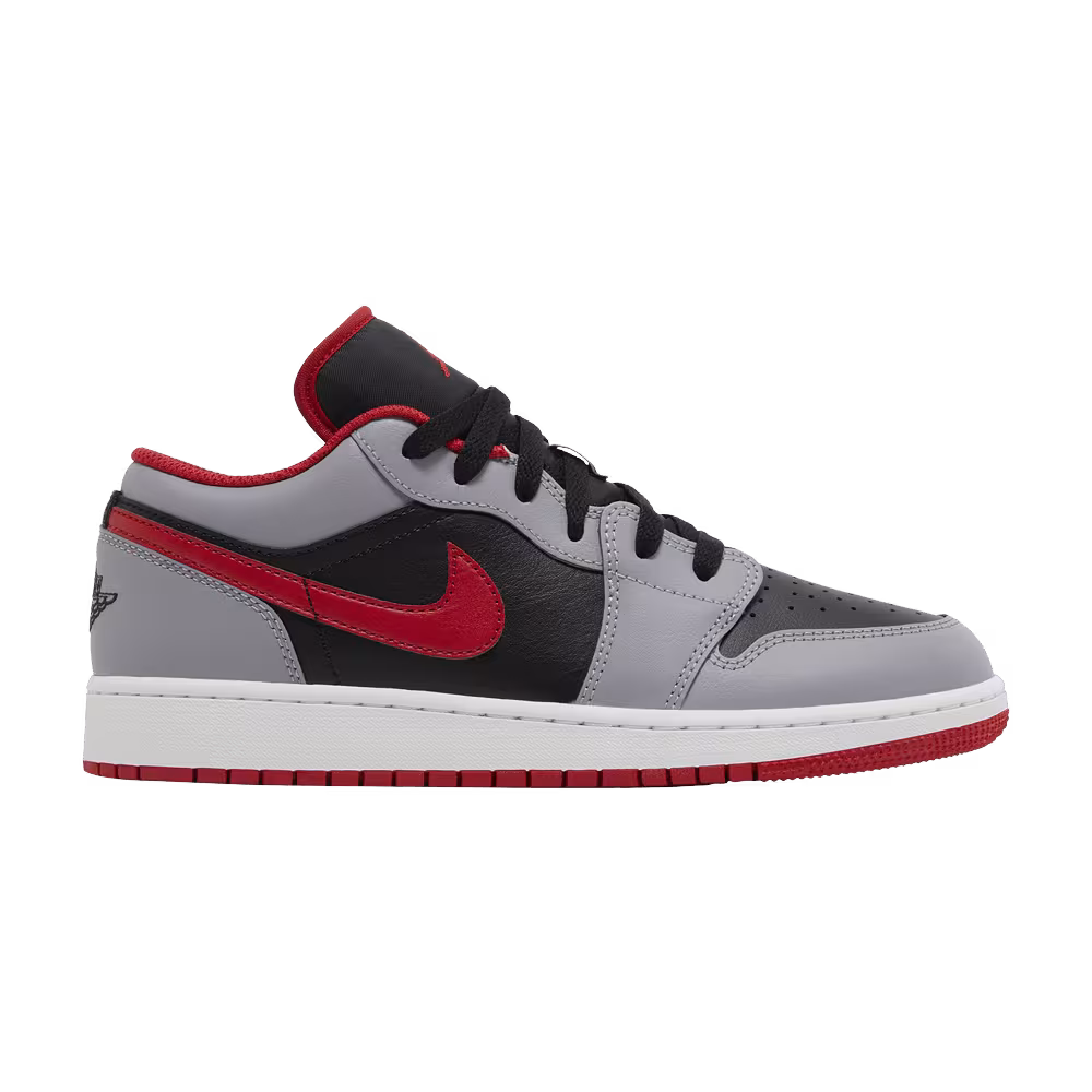 Air Jordan 1 Low GS Cement Fire Red