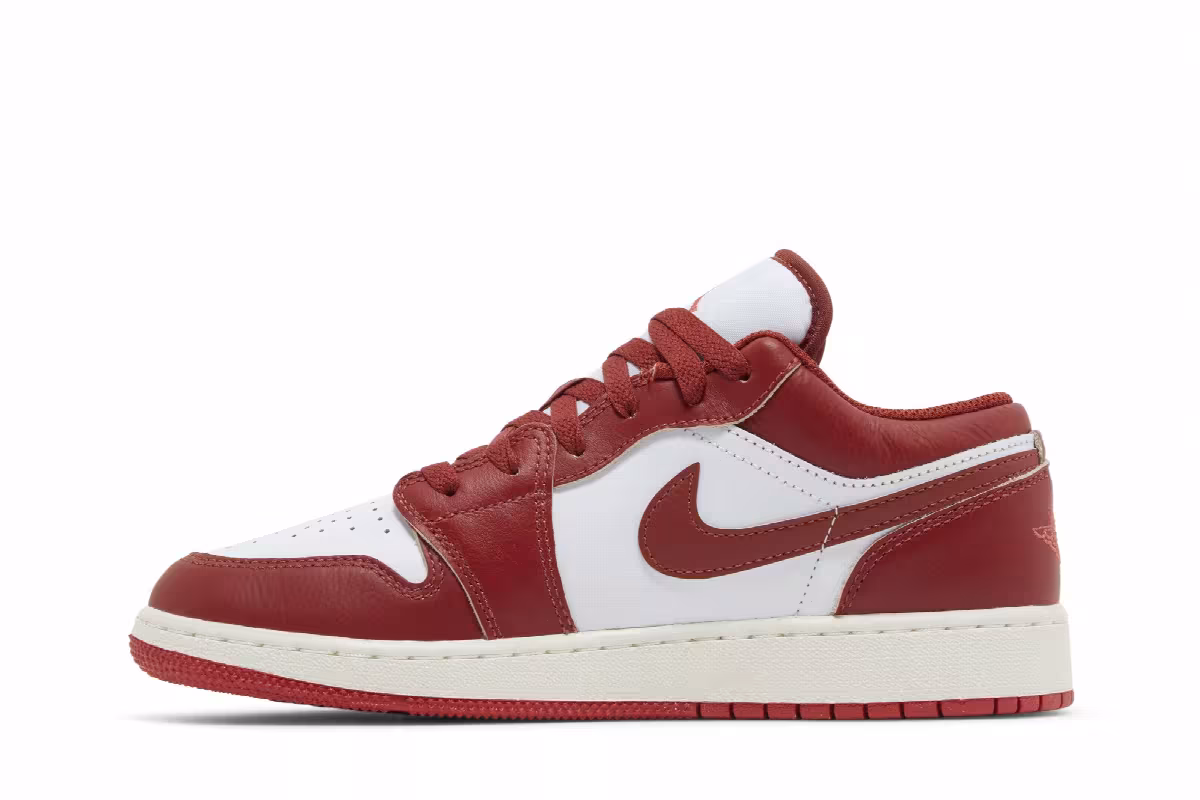 Air Jordan 1 Low SE GS Dune Red, view 4