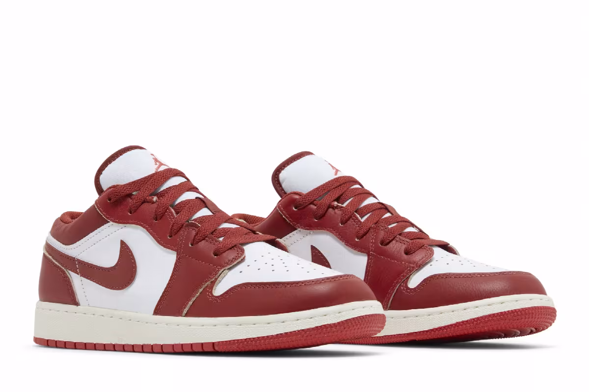 Air Jordan 1 Low SE GS Dune Red, view 9
