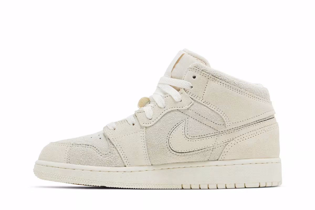 Air Jordan 1 Mid SE Craft GS Pale Ivory, view 4
