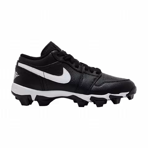 Air Jordan 1 Low Cleat GS 'Black White'