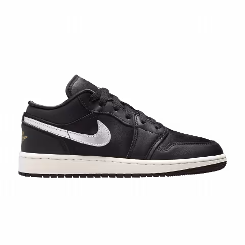 Air Jordan 1 Low SE GS 'Black Metallic Silver'