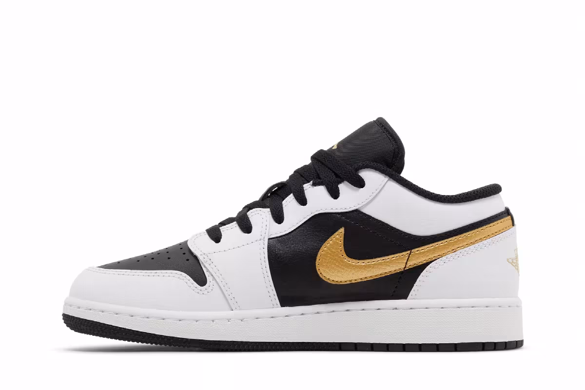 Air Jordan 1 Low GS Gold Swoosh, view 4