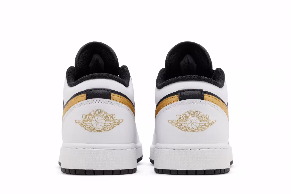 Air Jordan 1 Low GS Gold Swoosh, view 7