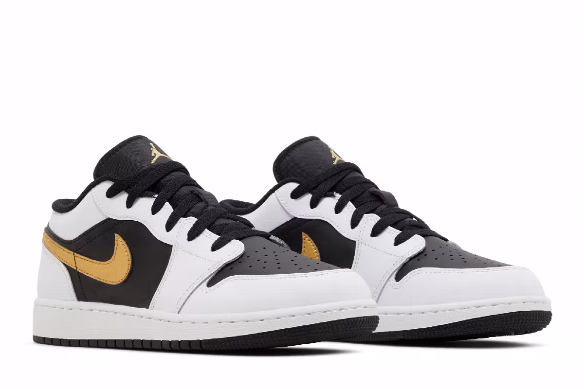 Air Jordan 1 Low GS Gold Swoosh, view 9