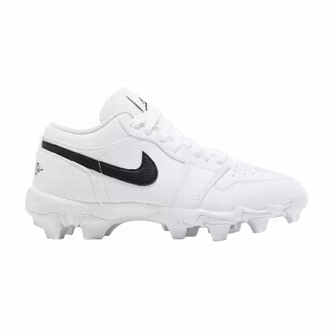 Air Jordan 1 Low Cleat GS 'White Black'