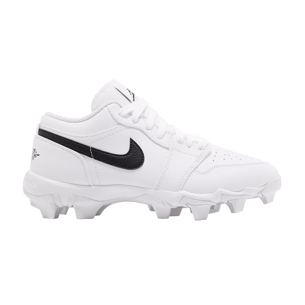 Air Jordan 1 Low Cleat GS White Black