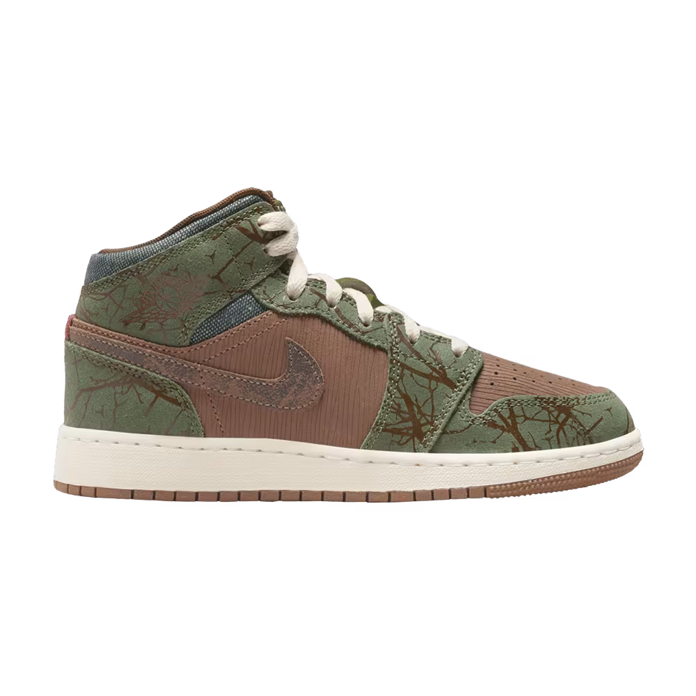 Air Jordan 1 Mid GS Treeline