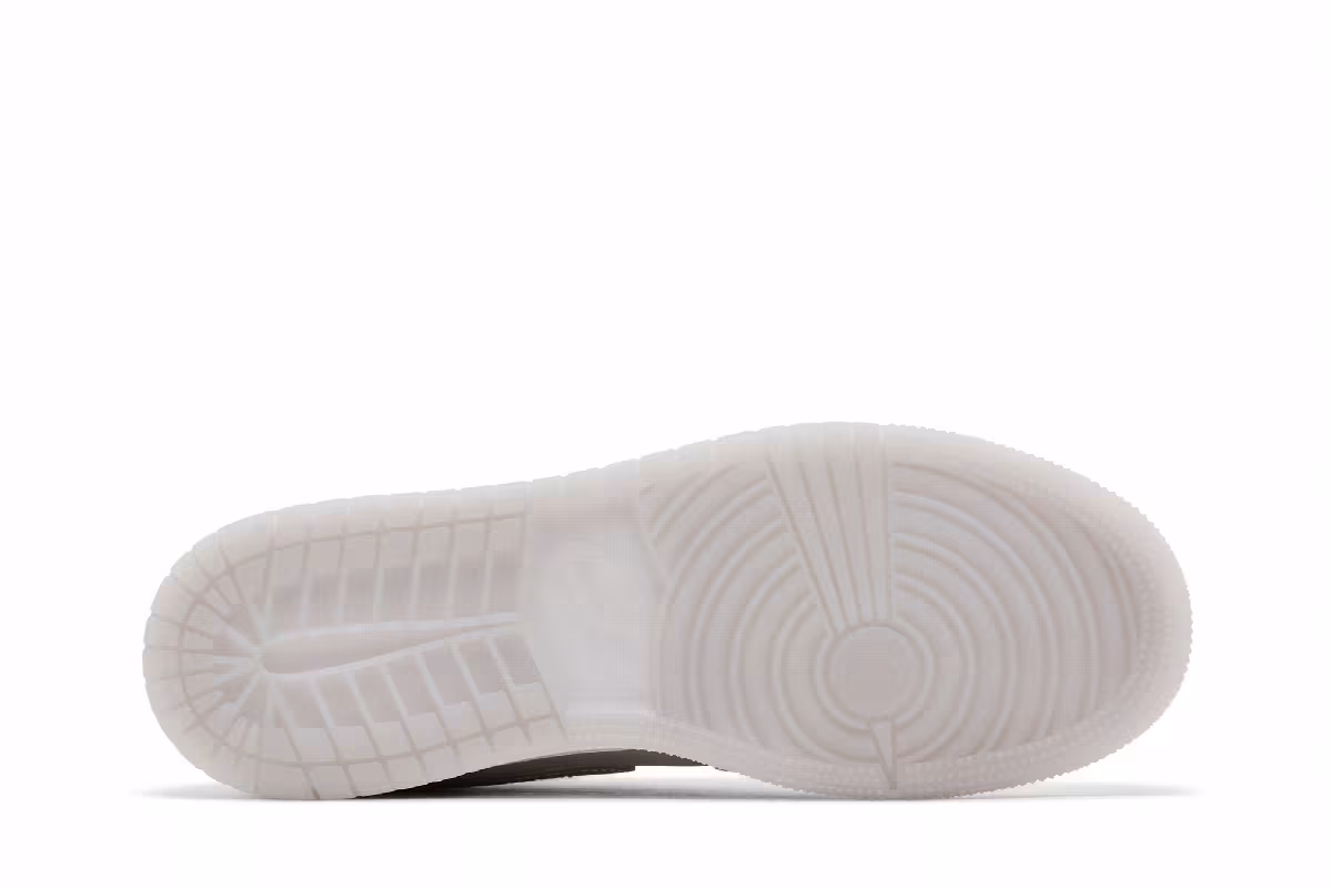 Air Jordan 1 Mid SE GS Summit White Metallic Silver, view 5