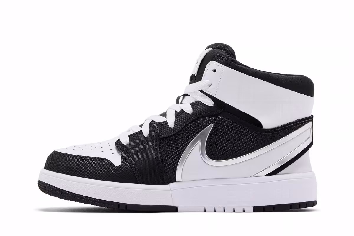 Air Jordan 1 Mid RM EasyOn GS Black White, view 4