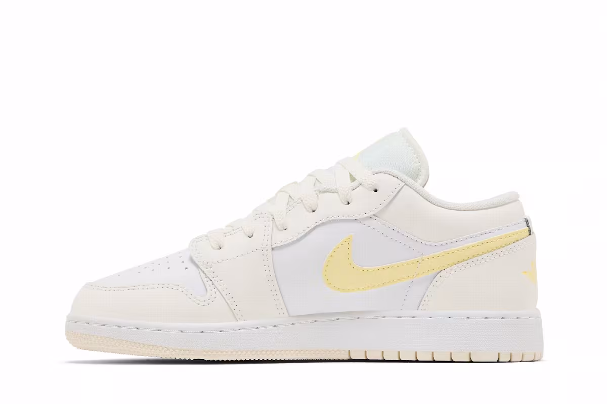 Air Jordan 1 Low GS Sail Light Laser Orange, view 4
