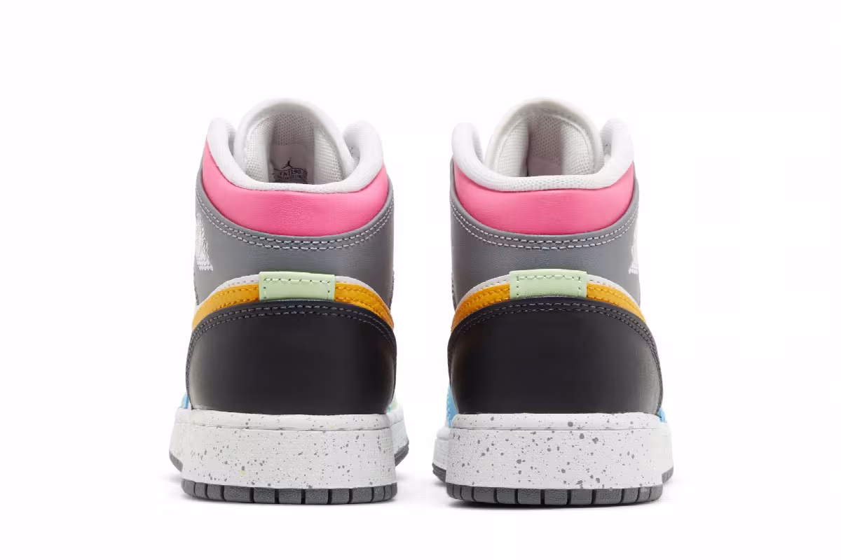 Air Jordan 1 Mid SE GS Multi-Color, view 7