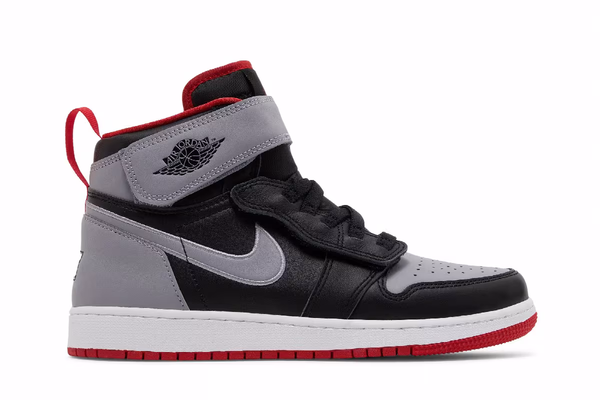 Air Jordan 1 High FlyEase GS Bred Shadow, view 2