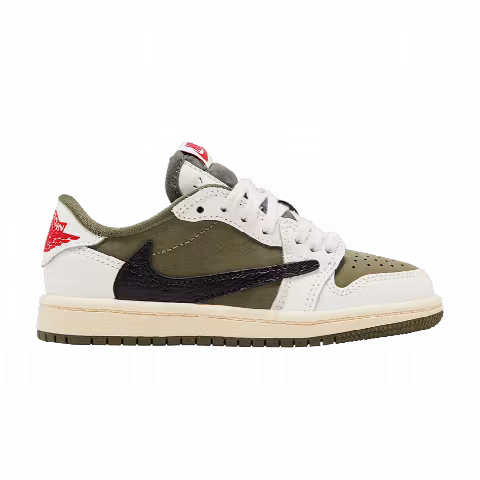 Travis Scott x Air Jordan 1 Retro Low OG SP PS 'Reverse Olive / Medium Olive'