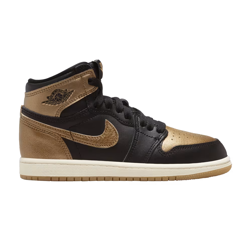 Air Jordan 1 High OG PS Black Gold