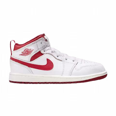 Air Jordan 1 Mid SE PS 'White Dune Red'