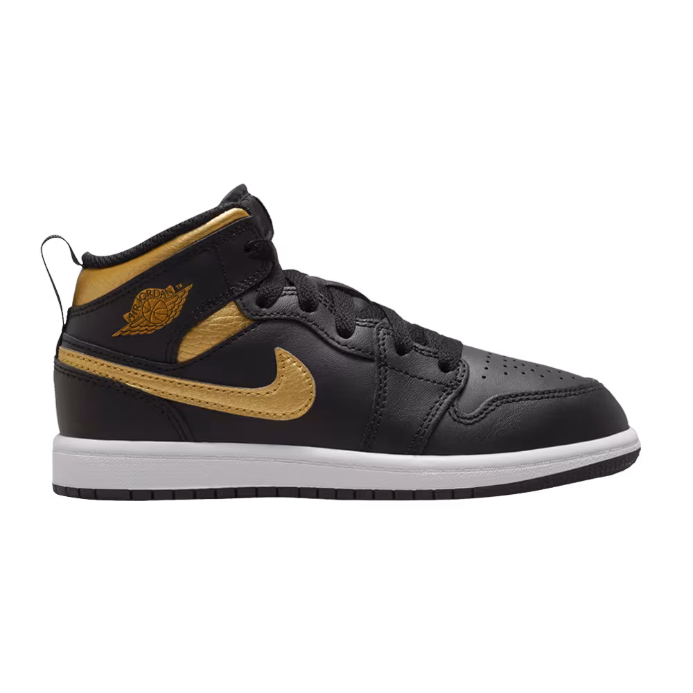 Air Jordan 1 Mid PS Black Metallic Gold