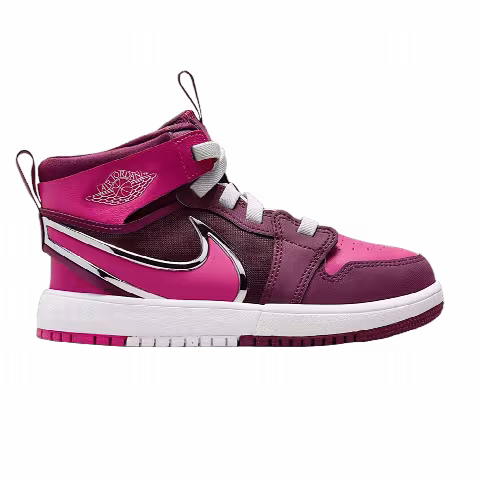 Air Jordan 1 Mid RM EasyOn PS 'Bordeaux/White/Volt Tint/Active Pink'