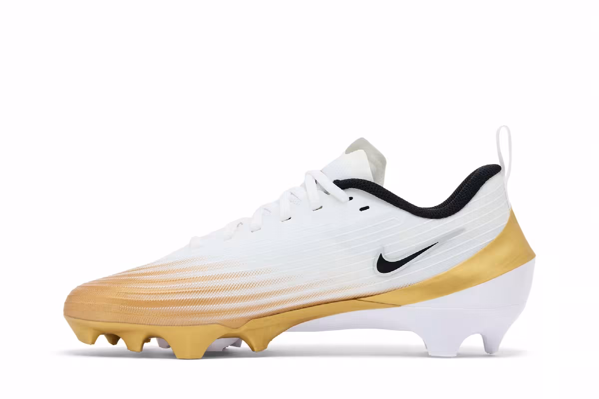 Nike Vapor Speed 3 White Metallic Gold Black, view 4