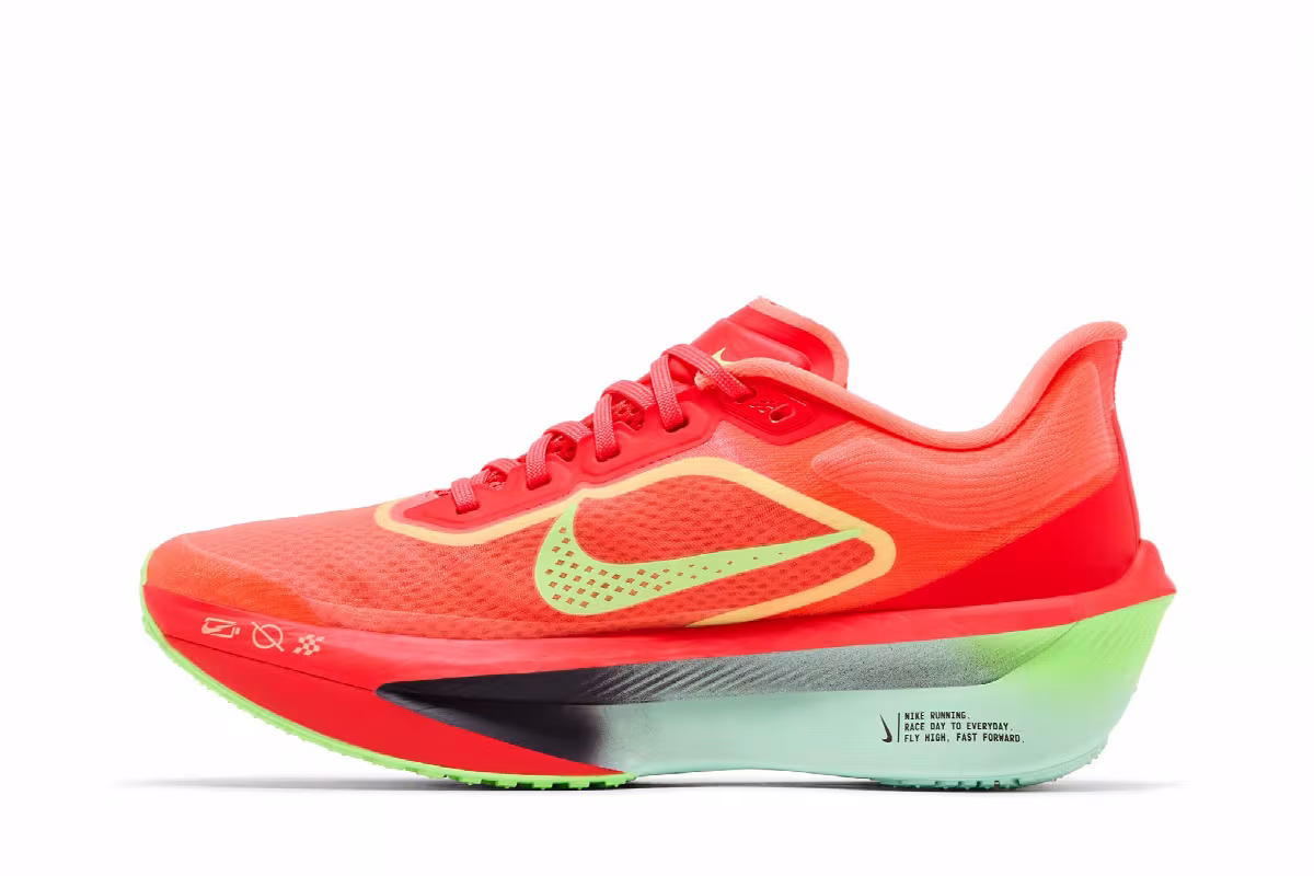 Nike Zoom Fly 6 Bright Crimson Lime Blast, view 4