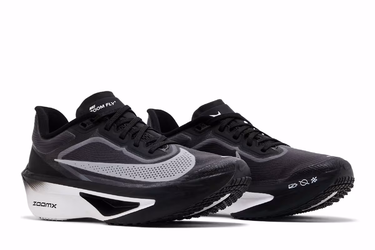 Nike Women's Zoom Fly 6 Black Light Smoke Grey, view 9
