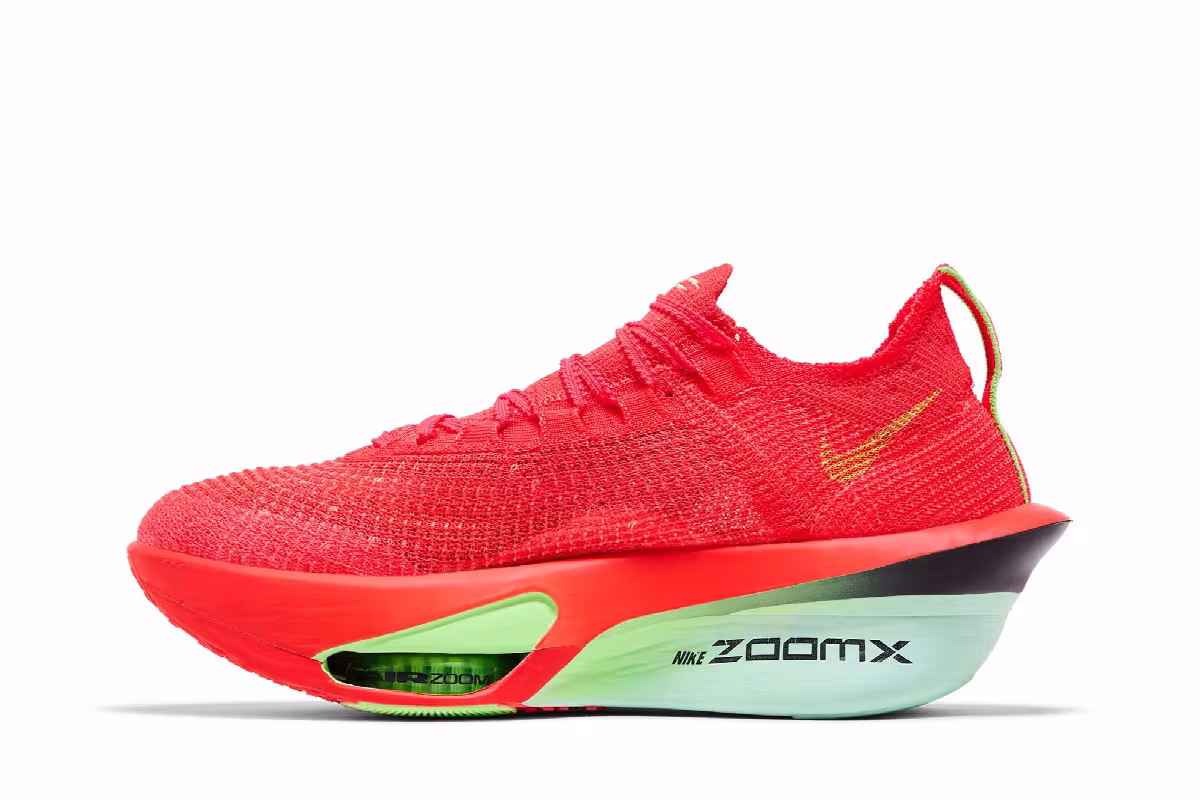 Nike Air Zoom Alphafly NEXT% 3 Bright Crimson Lime Blast, view 4