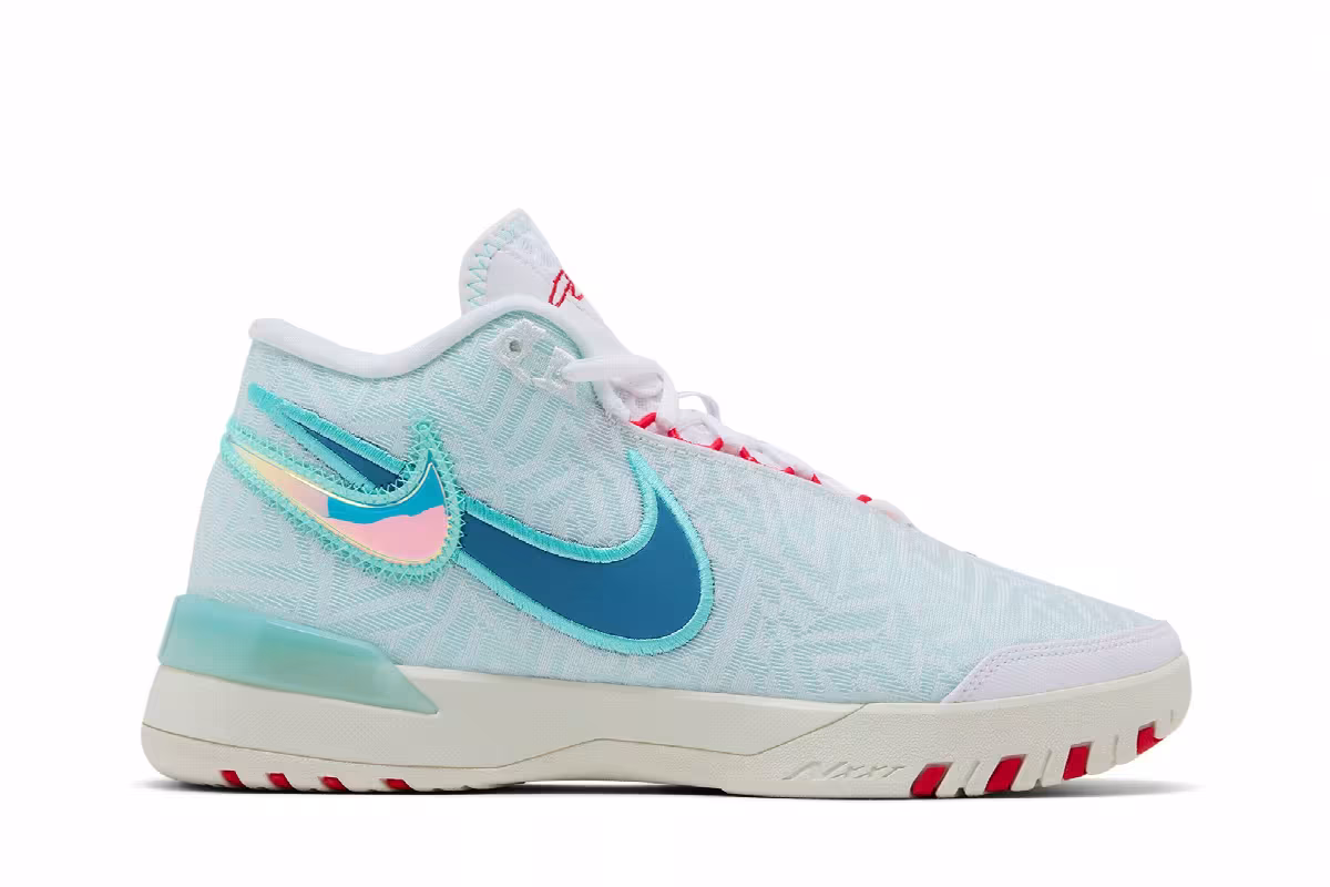 Nike Zoom LeBron NXXT Genisus EP White Aegean Storm, view 2
