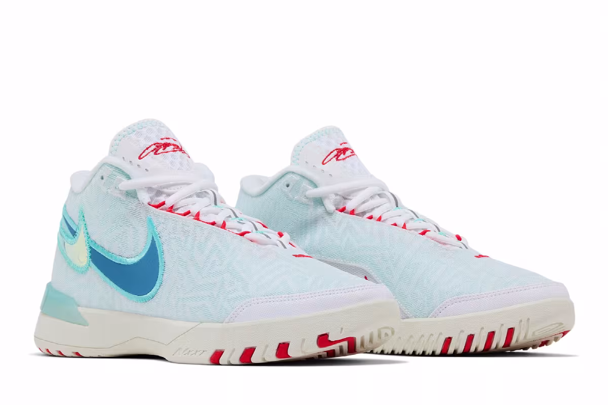 Nike Zoom LeBron NXXT Genisus EP White Aegean Storm, view 9