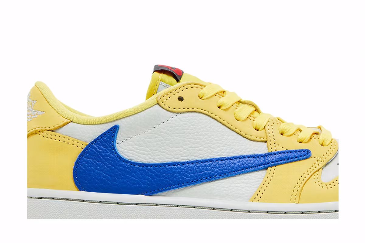 Travis Scott x Women's Air Jordan 1 Low OG SP Canary, view 3