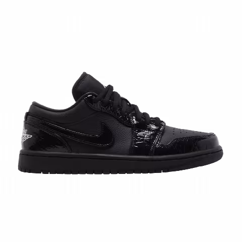 Wmns Air Jordan 1 Low SE 'Black Croc'