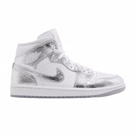 Wmns Air Jordan 1 Mid SE 'Metallic Silver'