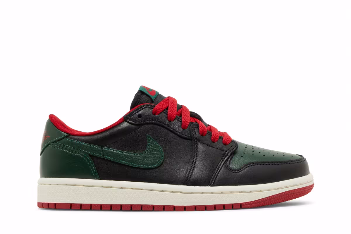 Women's Air Jordan 1 Low OG Black Gorge Green, view 2