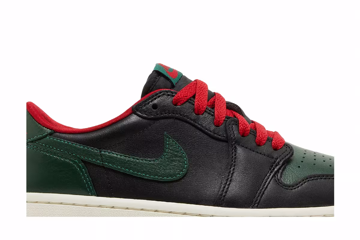 Women's Air Jordan 1 Low OG Black Gorge Green, view 3