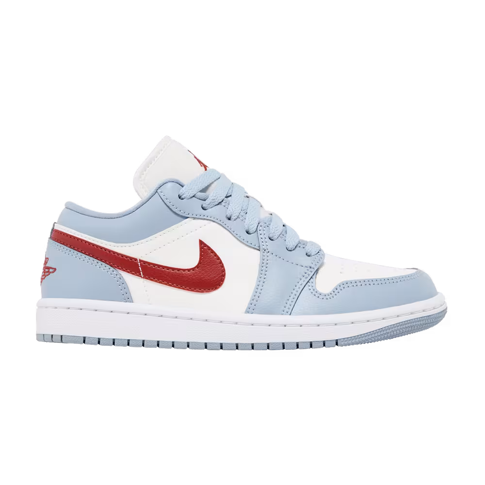 Women's Air Jordan 1 Low Blue Whisper Dune Red