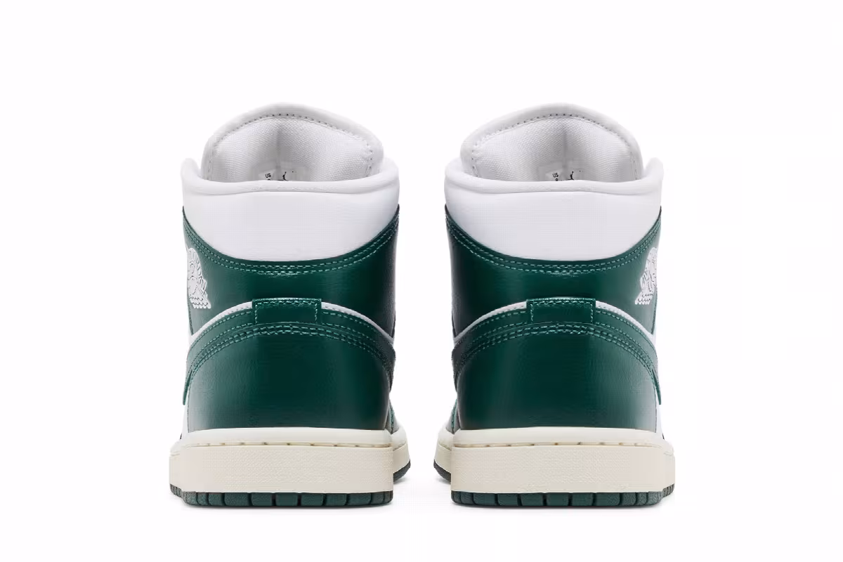 Women's Air Jordan 1 Mid Oxidized Green, view 7