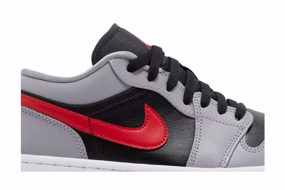 Women's Air Jordan 1 Low Cement Fire Red, view 3