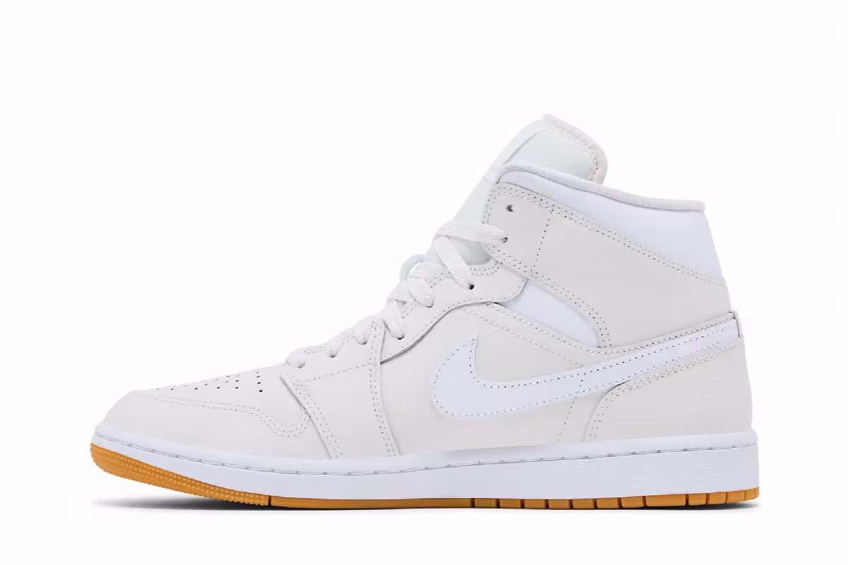 Women's Air Jordan 1 Mid Phantom Gum, view 4