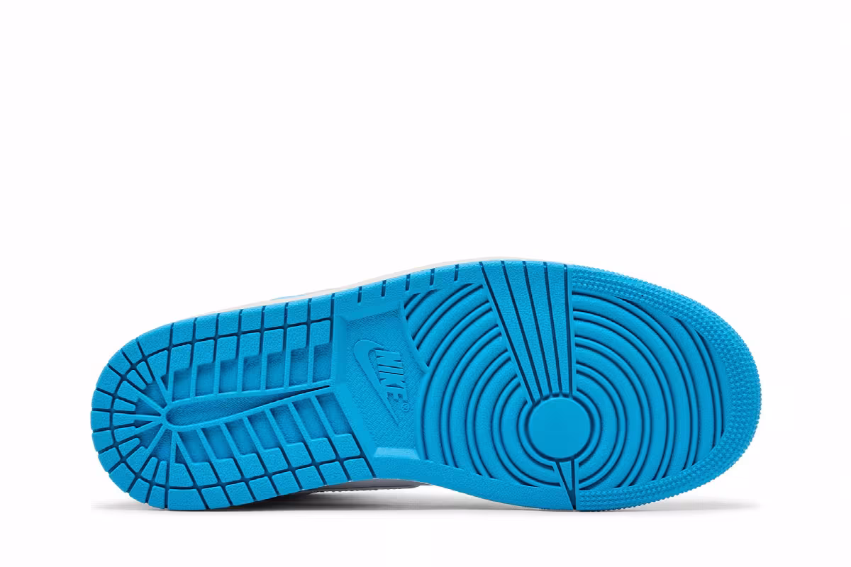 Women's Air Jordan 1 Mid Dark Powder Blue, view 5