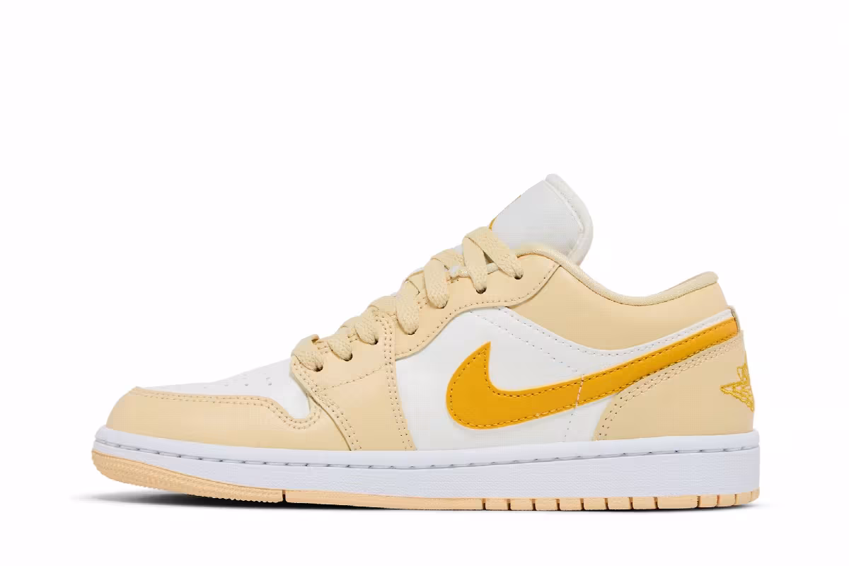 Women's Air Jordan 1 Low Sail Yellow Ochre, view 4